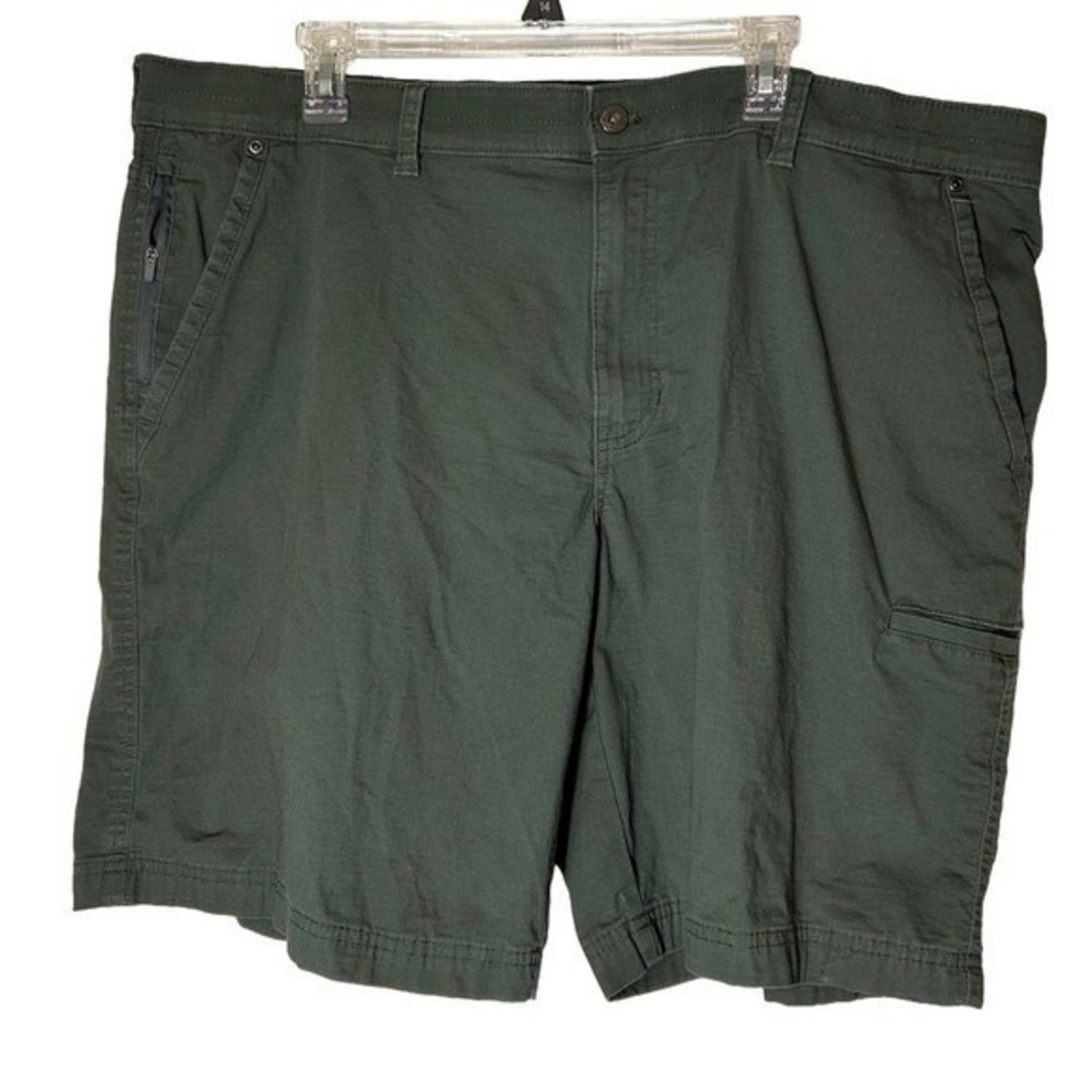Weatherproof Mens Ivy Green Ripstop‎ Utility Cargo Shorts Size 42